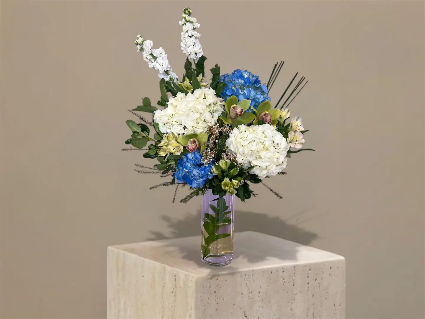 Charming Blue Hydrangea Vase