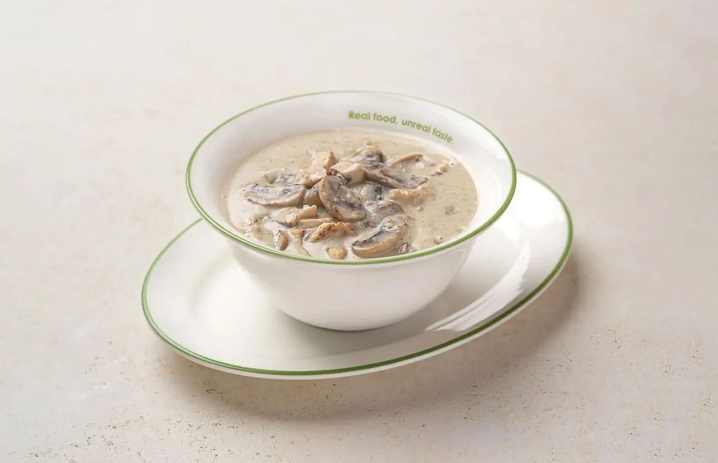 حساء الدجاج مع الفطر