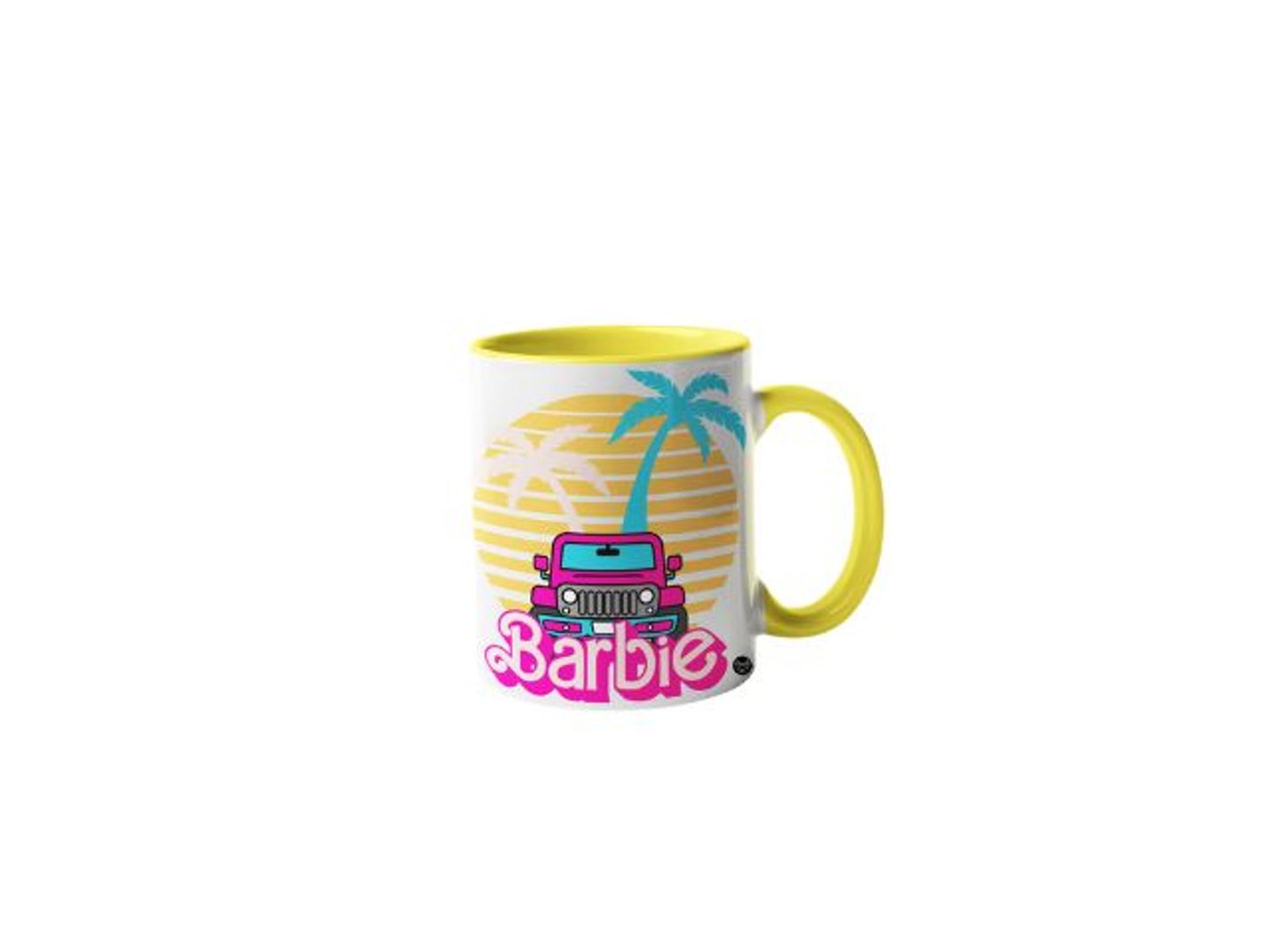 Barbie Car Mug Yellow