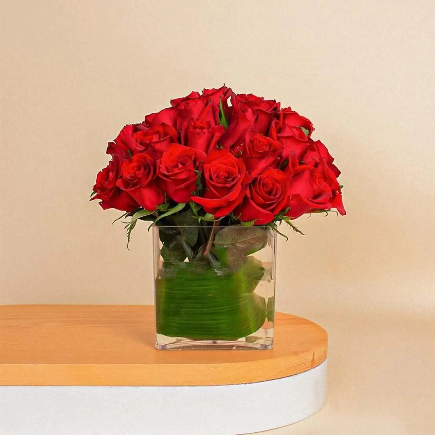 Red Rose Vase