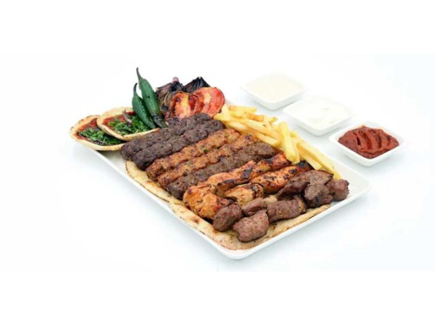 صحن مشكل مشاوي 8 اسياخ