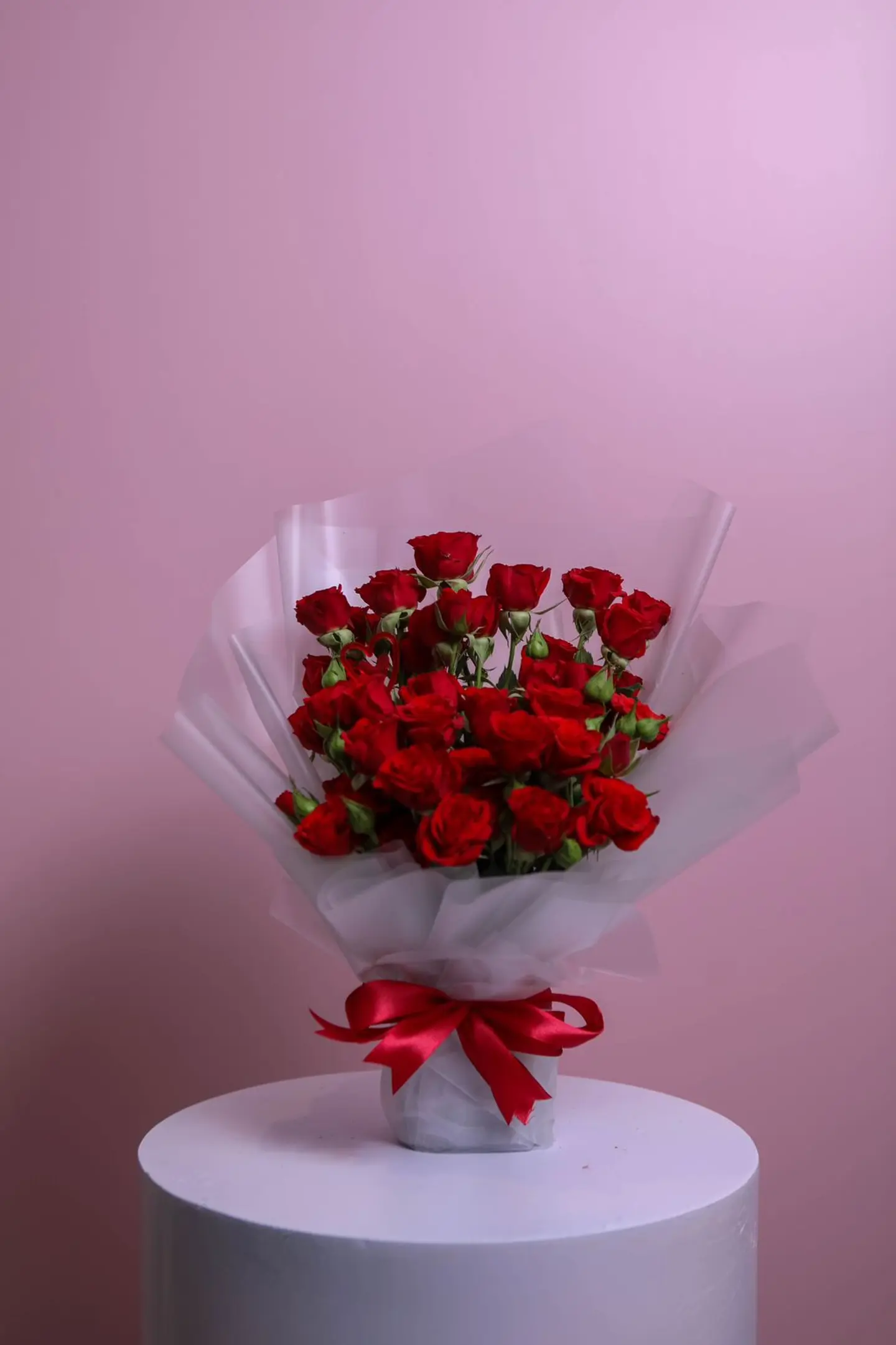 باقة الاناقة الحمراء