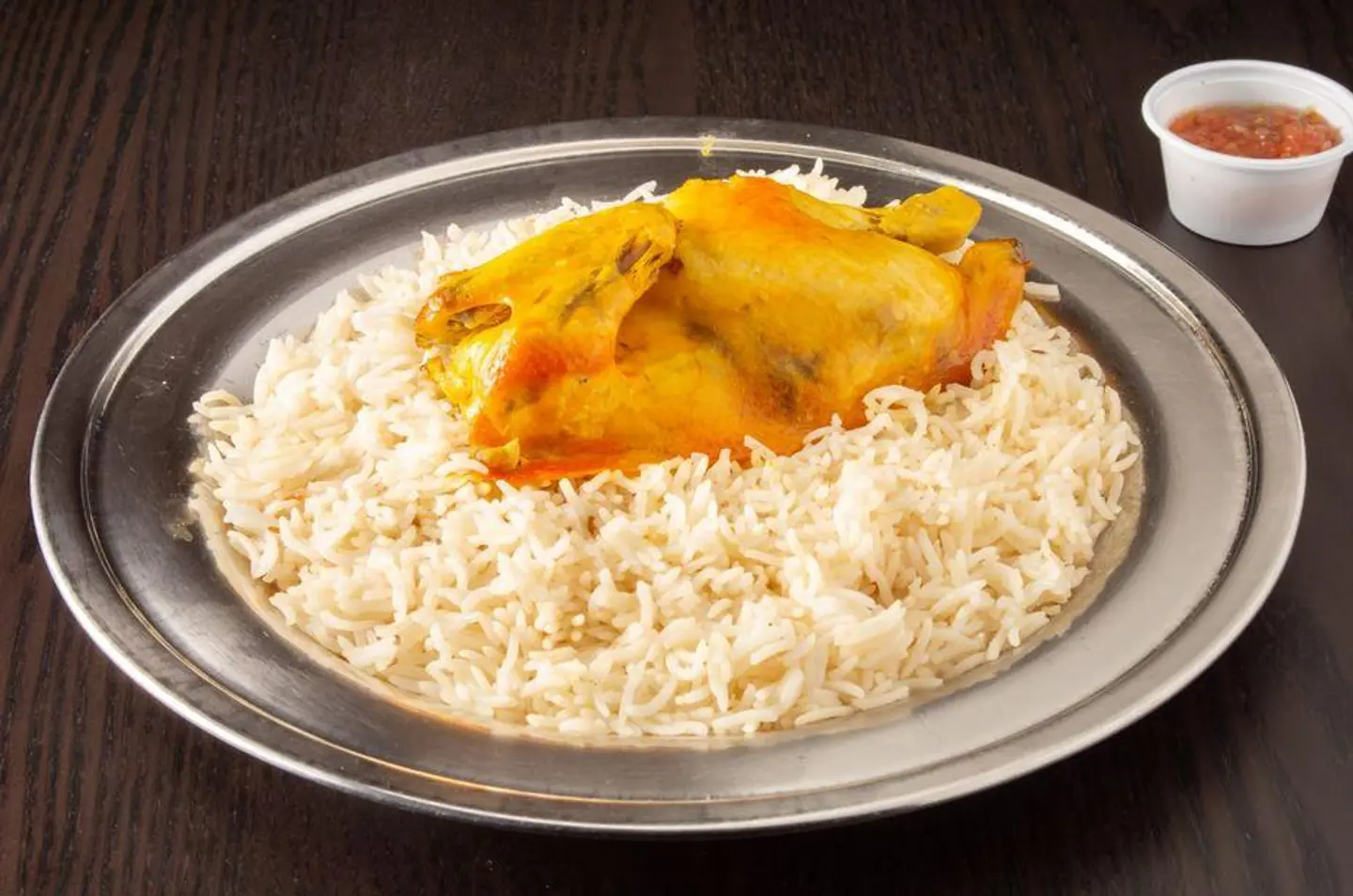 Half Adeni Chicken With White Rice