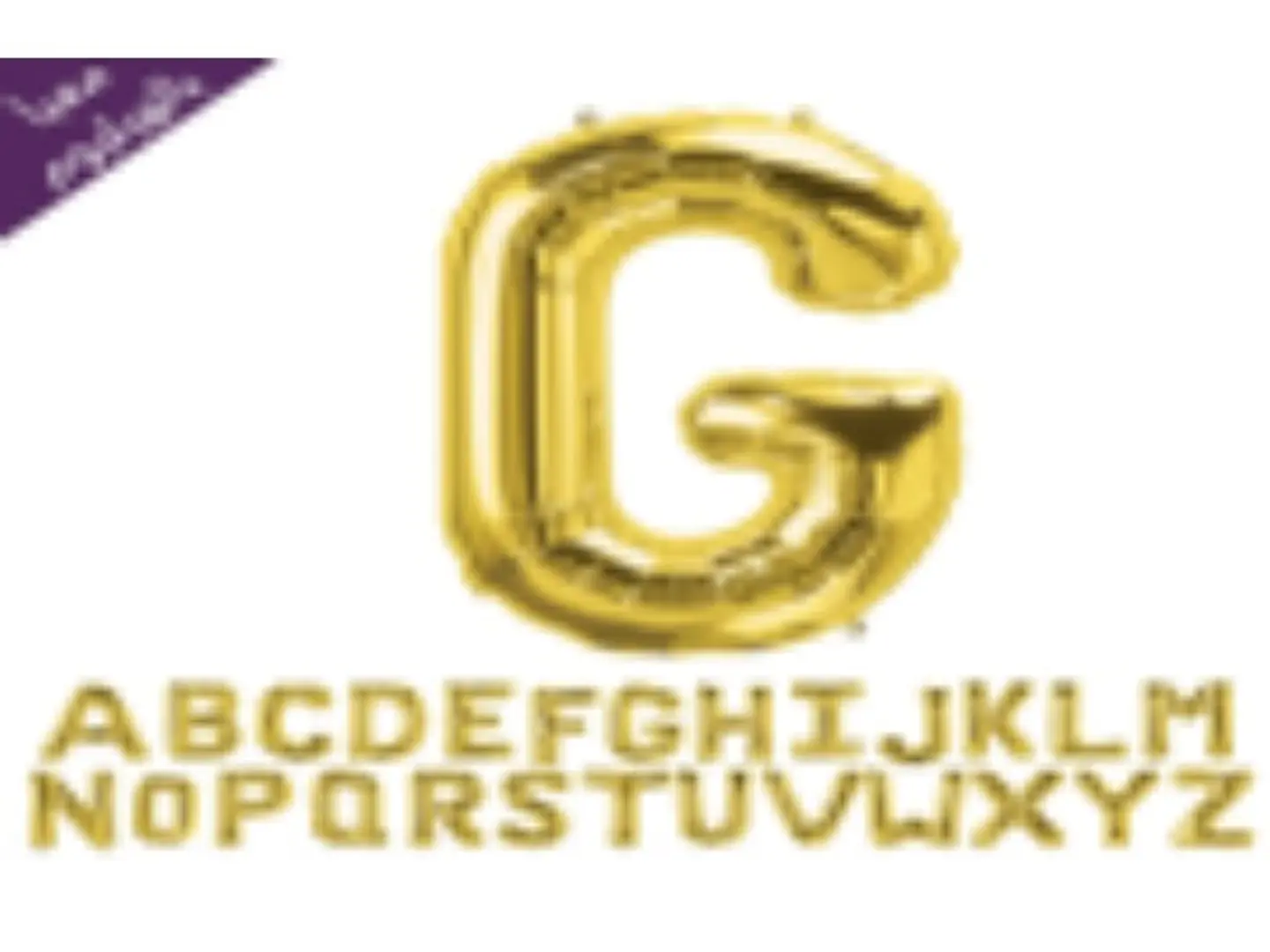 Big Gold Letters - A