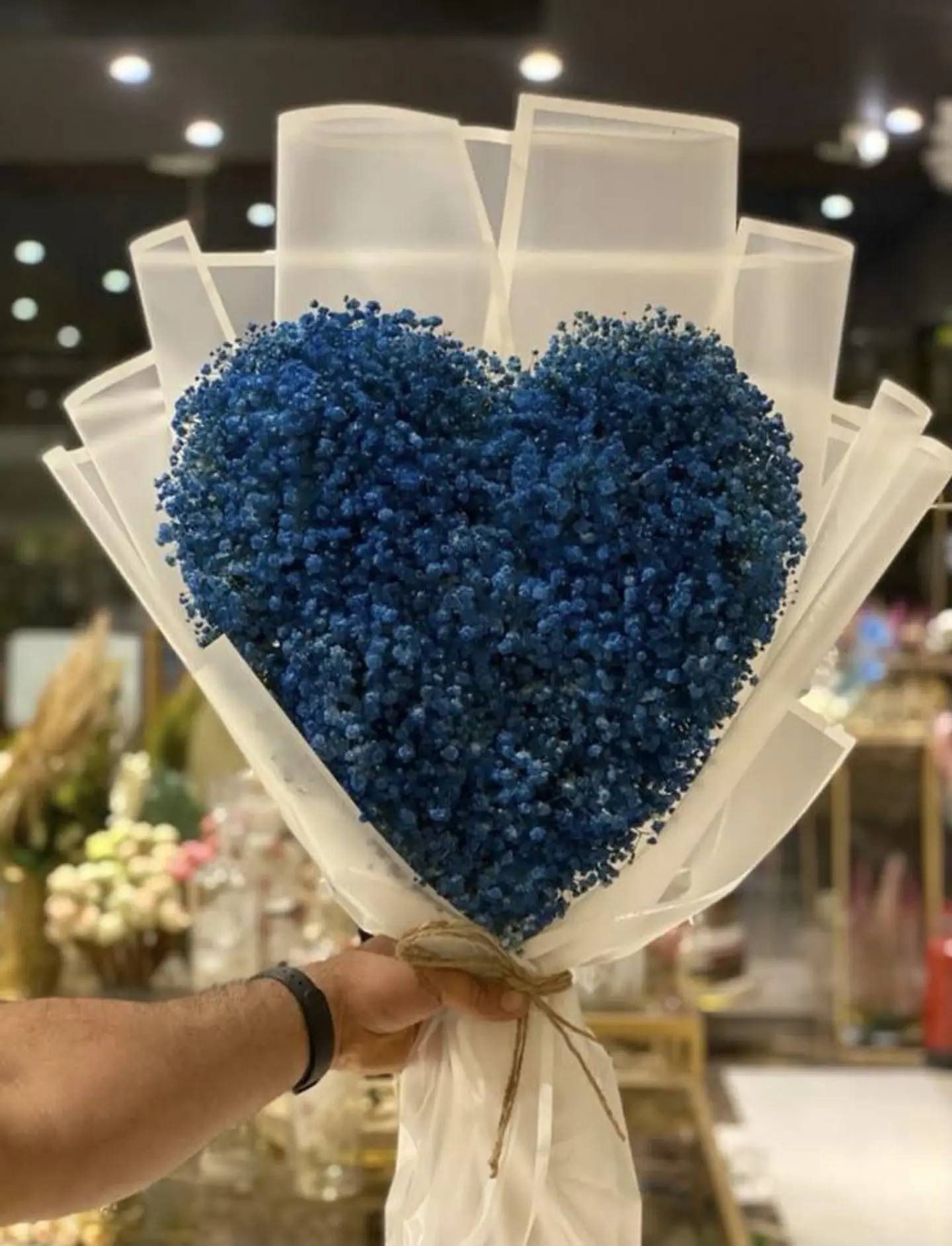 Blue Heart Bouquet