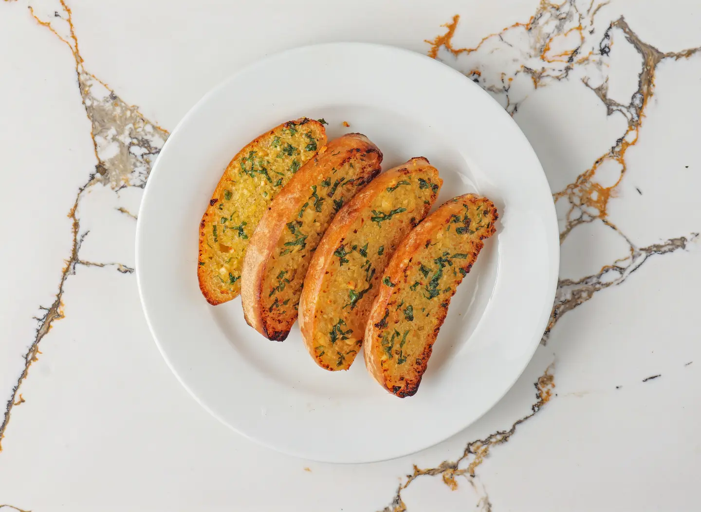 Freshly Baked Garlic And Parsley Bread