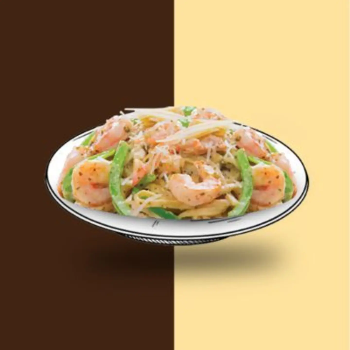 باستا الروبيان كريمي بيستو