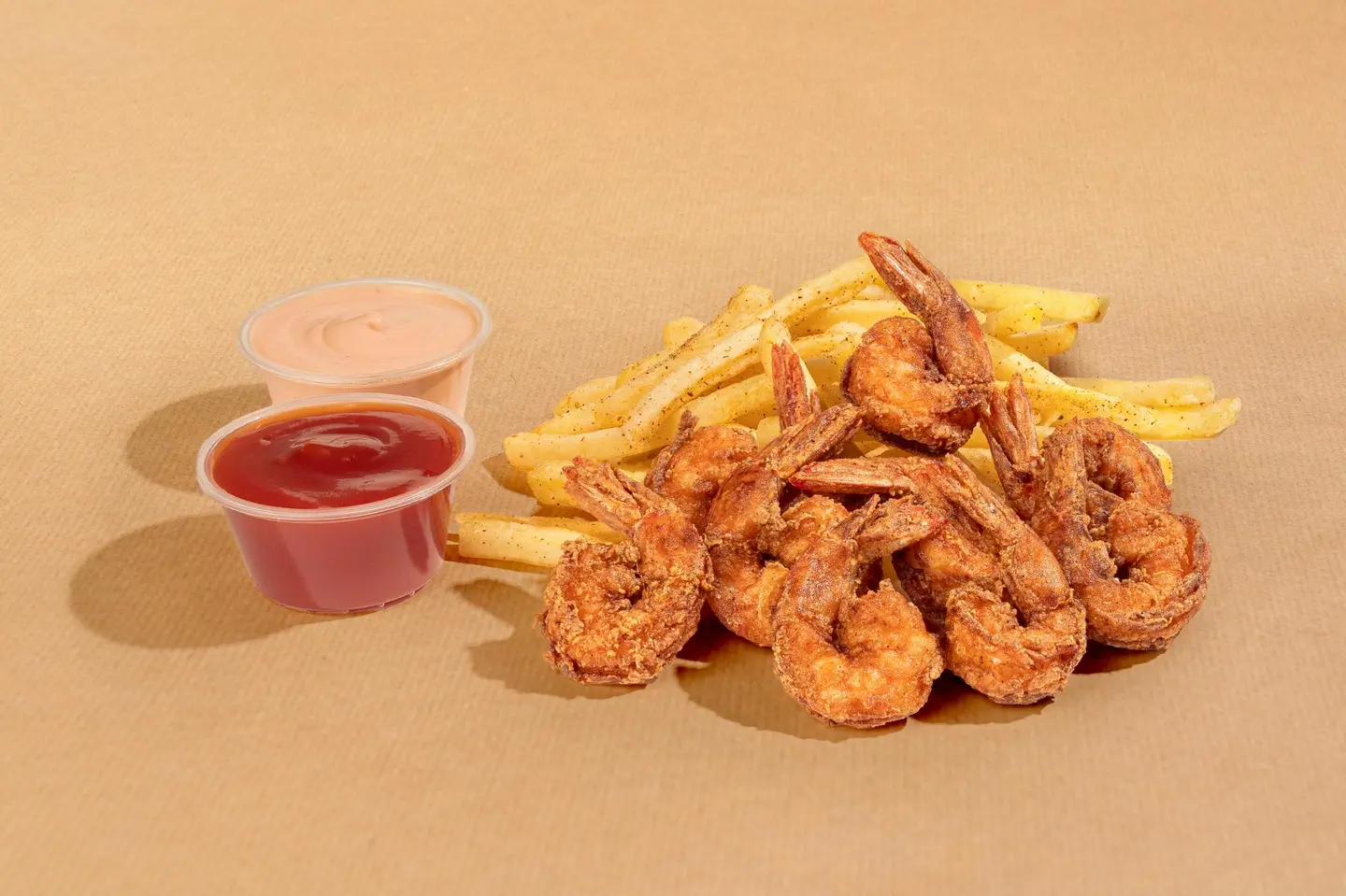 سلة الجمبري والبطاطس