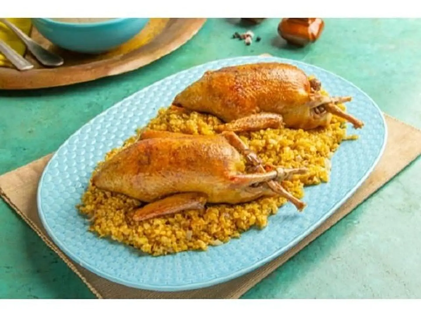 Stuffed Pigeon With Frikeh