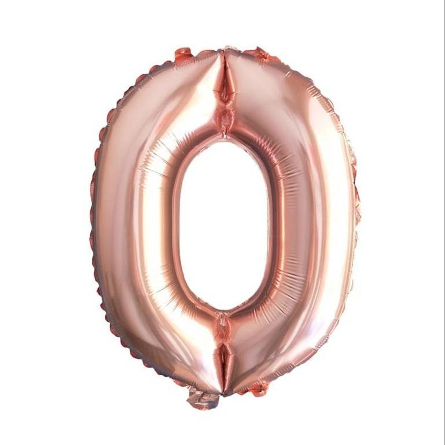 Numver 0 Rose Gold  Balloon