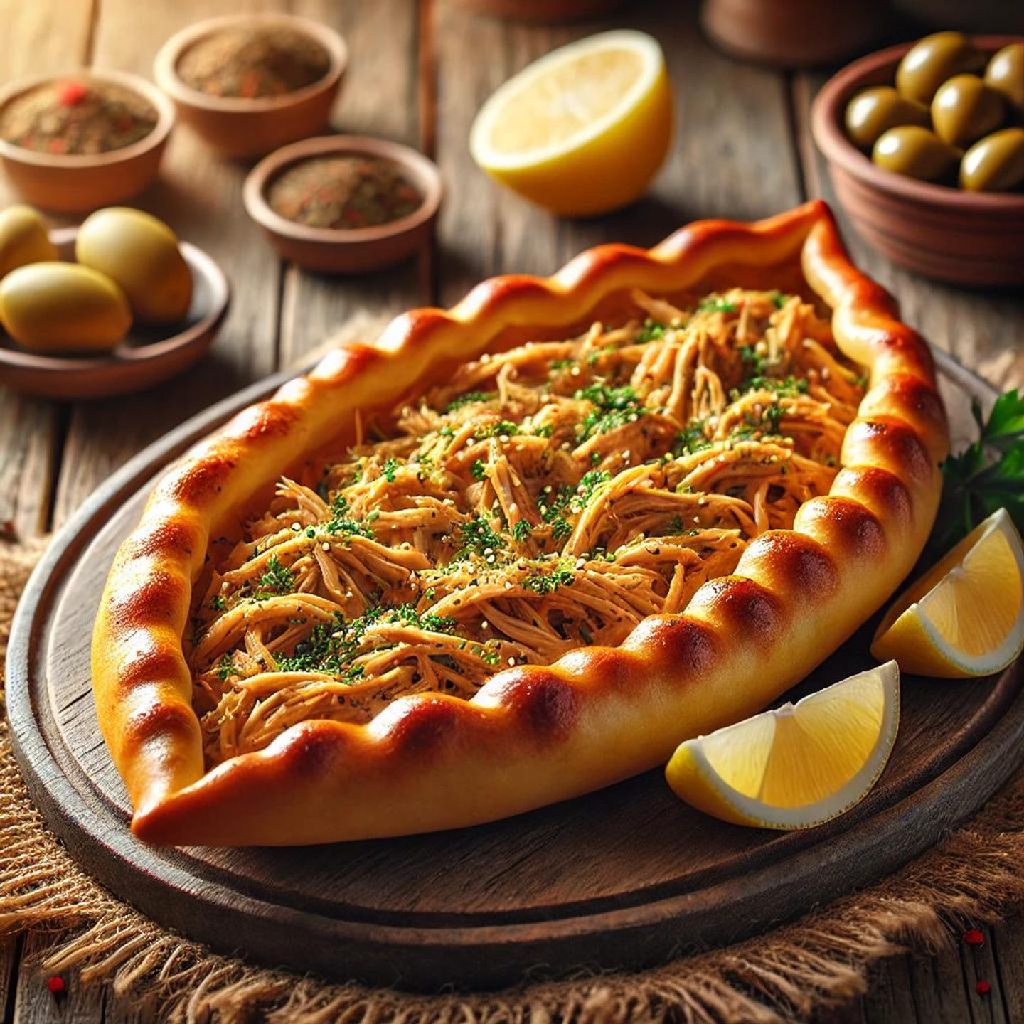 Turkish Chicken Manakeesh