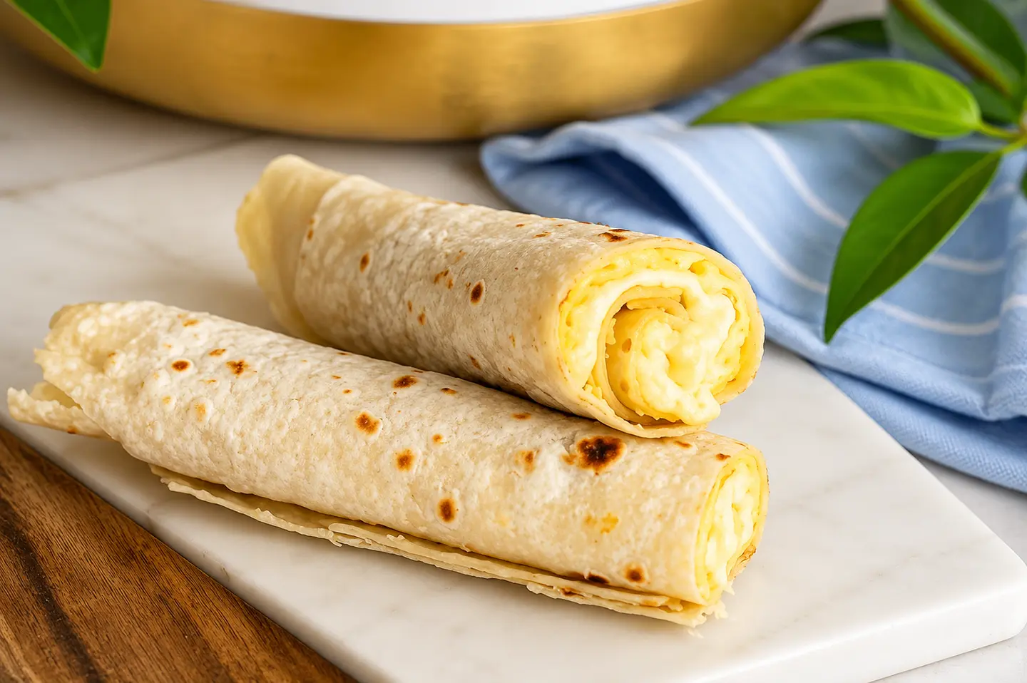 Chapati With Egg And Cheese