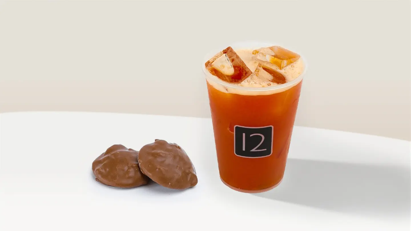 Ice Tea Mango Passionfruit With Caramel Chips