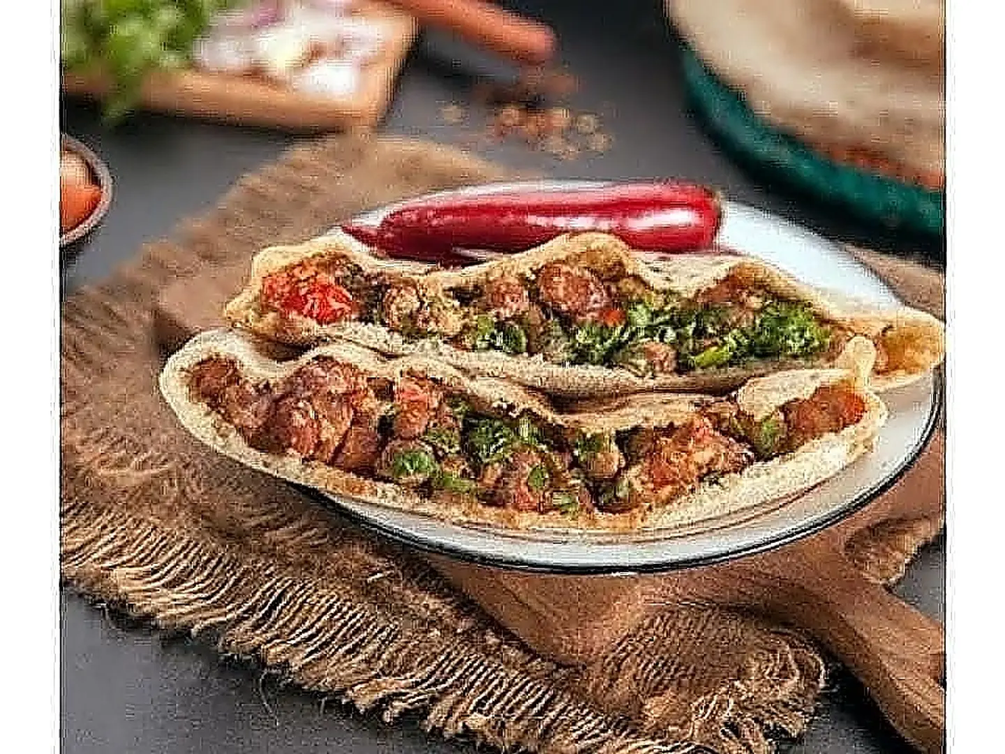 Falafel With Fava Beans Sandwich