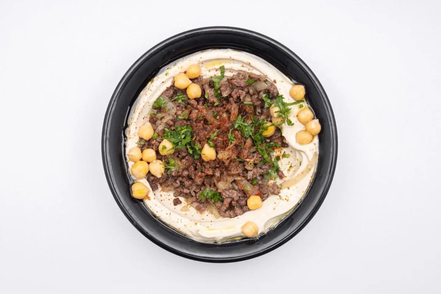 Hummus With Meat Dish