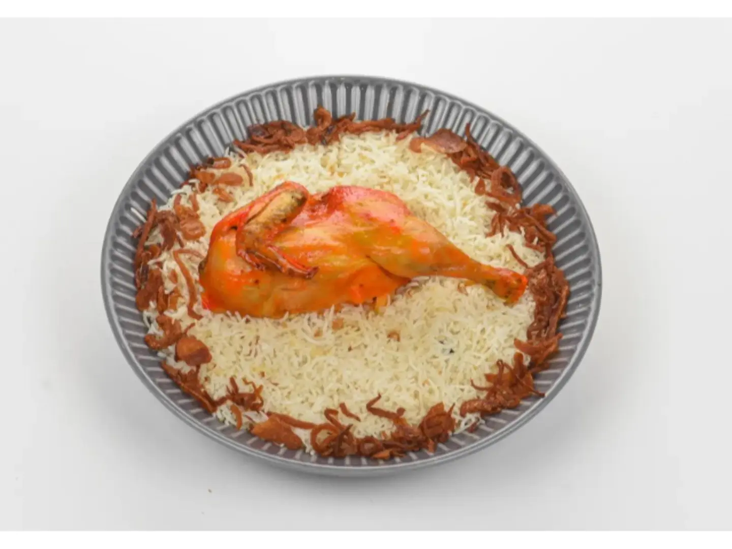 نص دجاج مندي مع رز بشاور