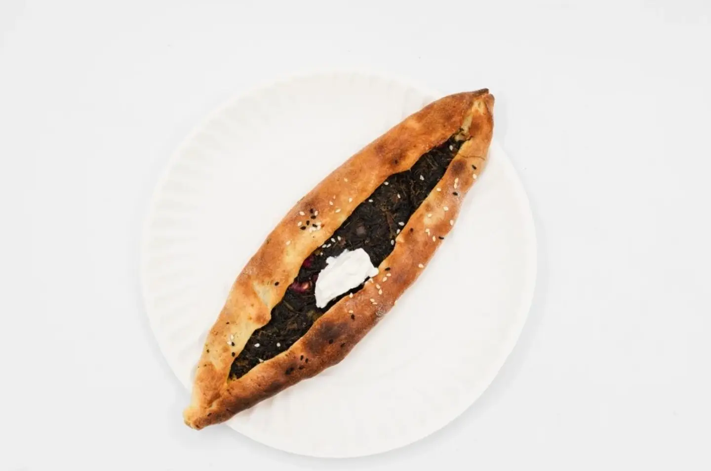 فطيرة لبنة مع السبانخ