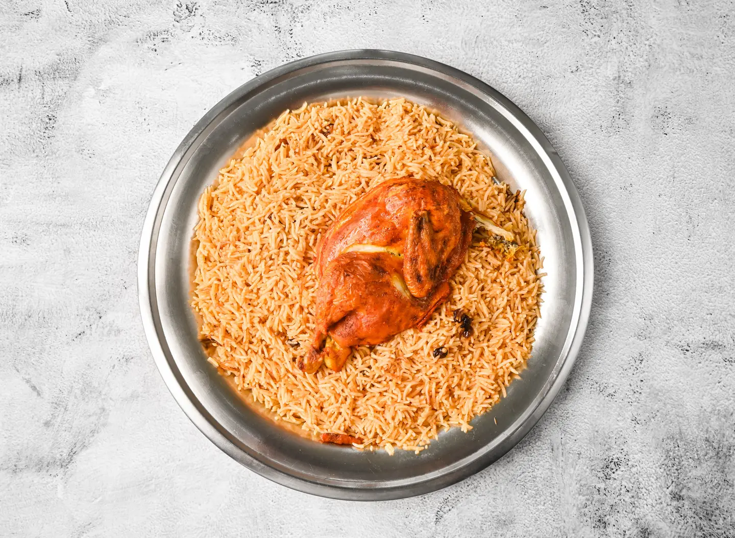 1 Pc Oven Baked Chicken With Bukhari Rice