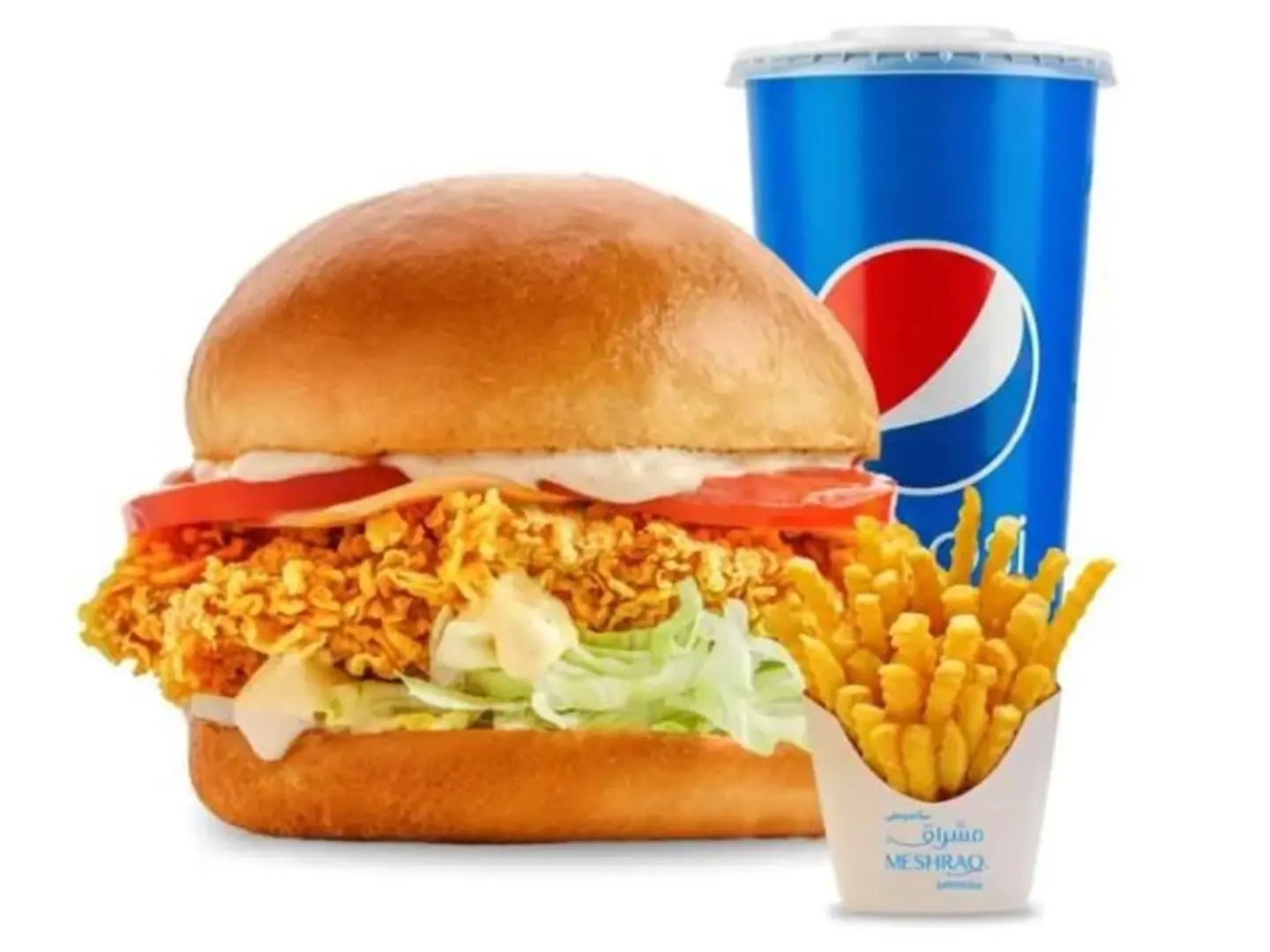 Crispy Chicken Burger Meal