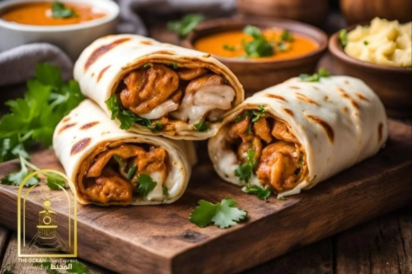 وجبة رول دجاج بالزبدة