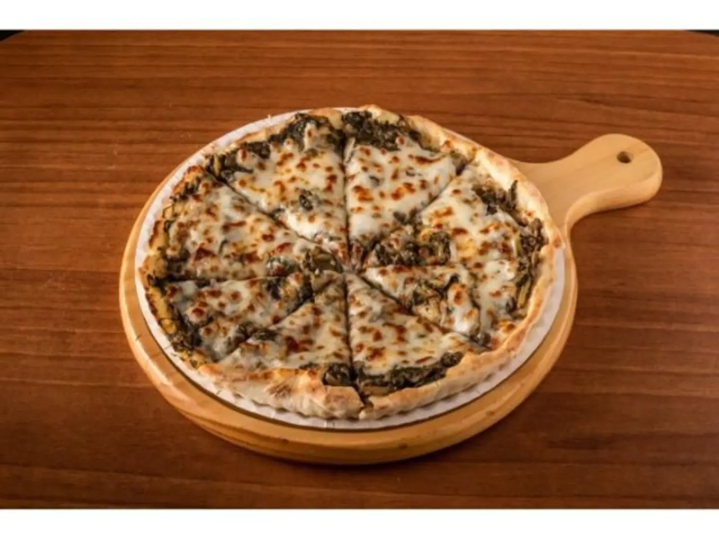 Spinach With Melted Cheese