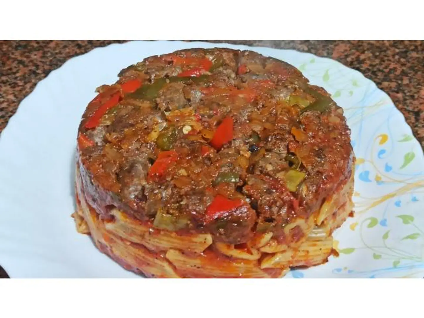Casserole Of Pasta With Sausage