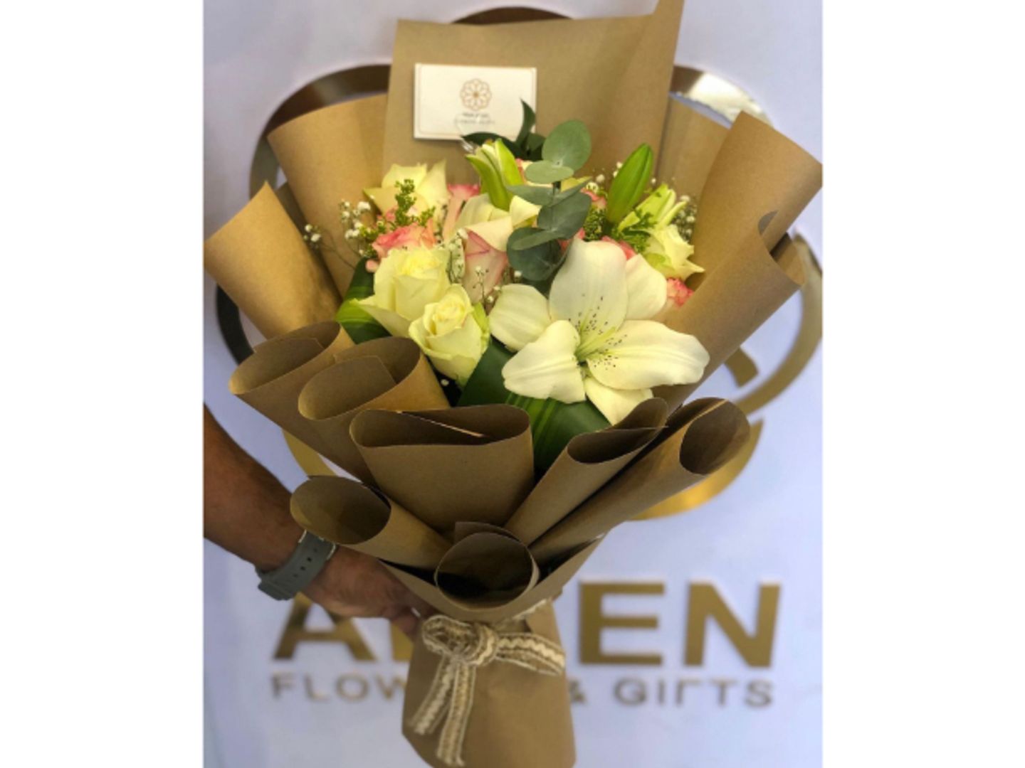 Lilium Pink Rose Bouquet