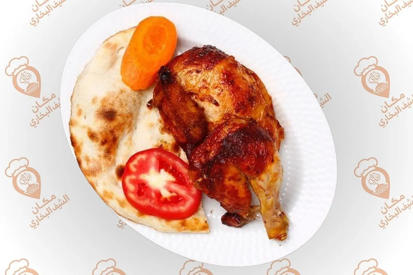 نصف دجاج شواية سادة