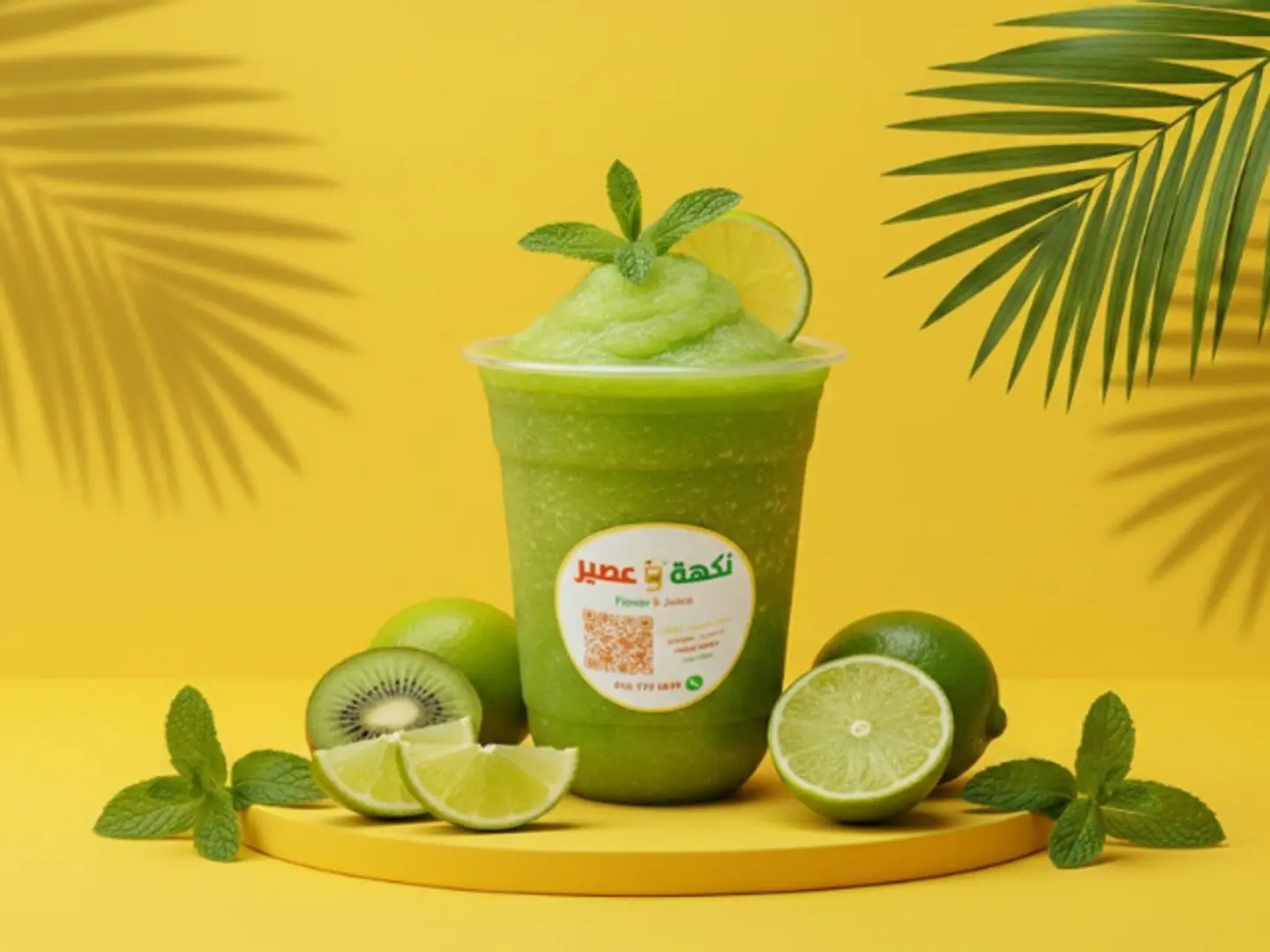 سموثي ليمون بالنعناع - وسط