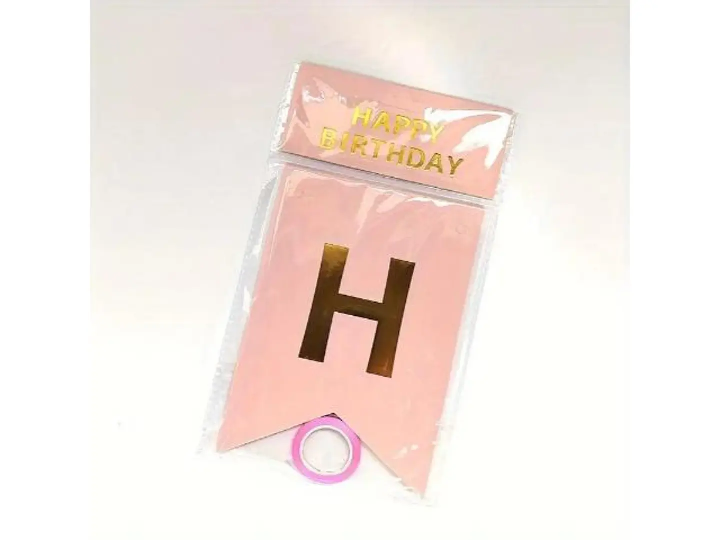 شريط حبل عيد ميلاد وردي