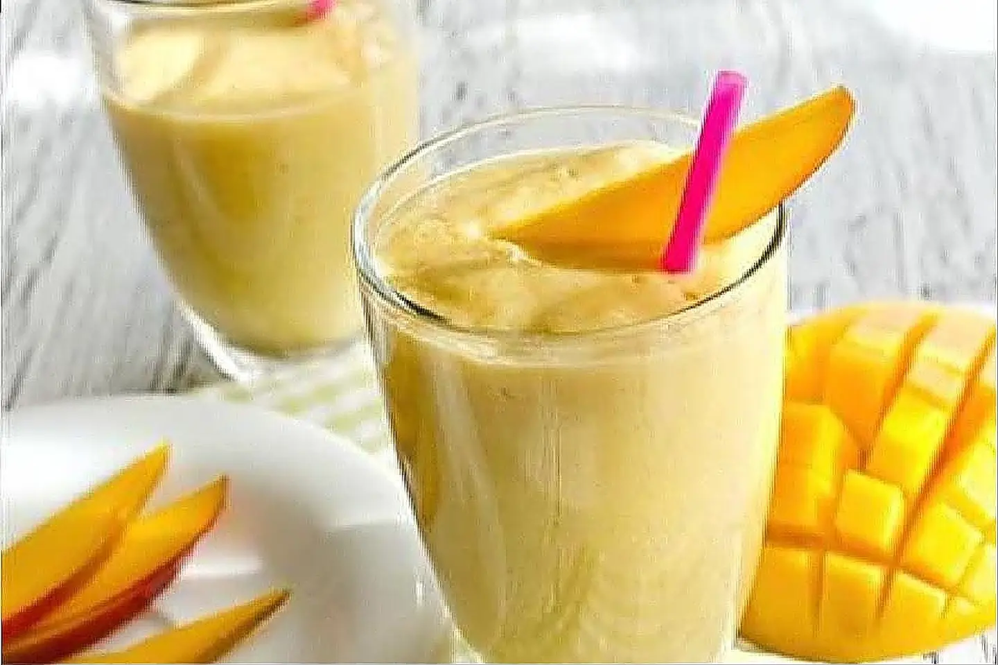 Mango With Banana And Milk