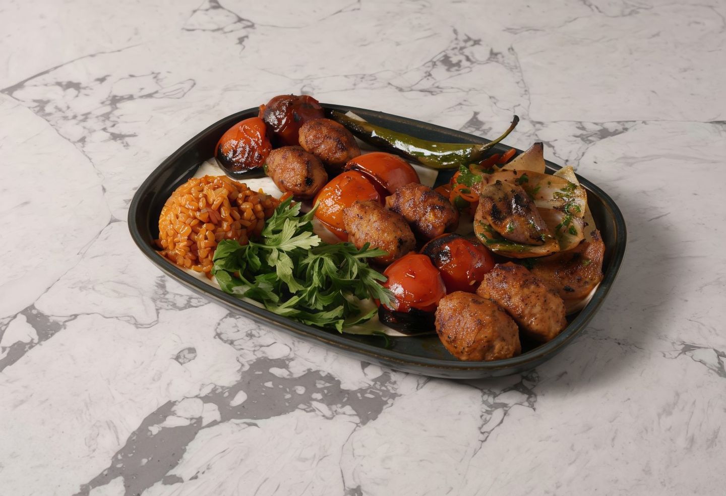 Chicken Kebab With Tomatoes
