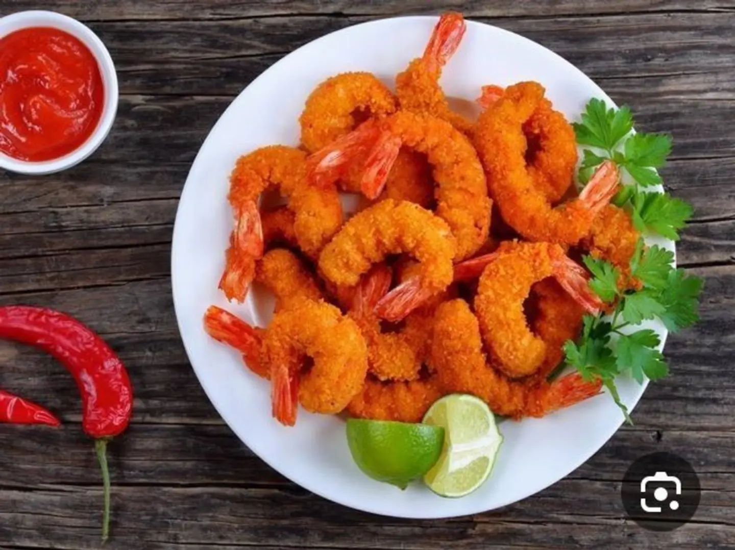 Half A Kilo Of Fried Shrimp