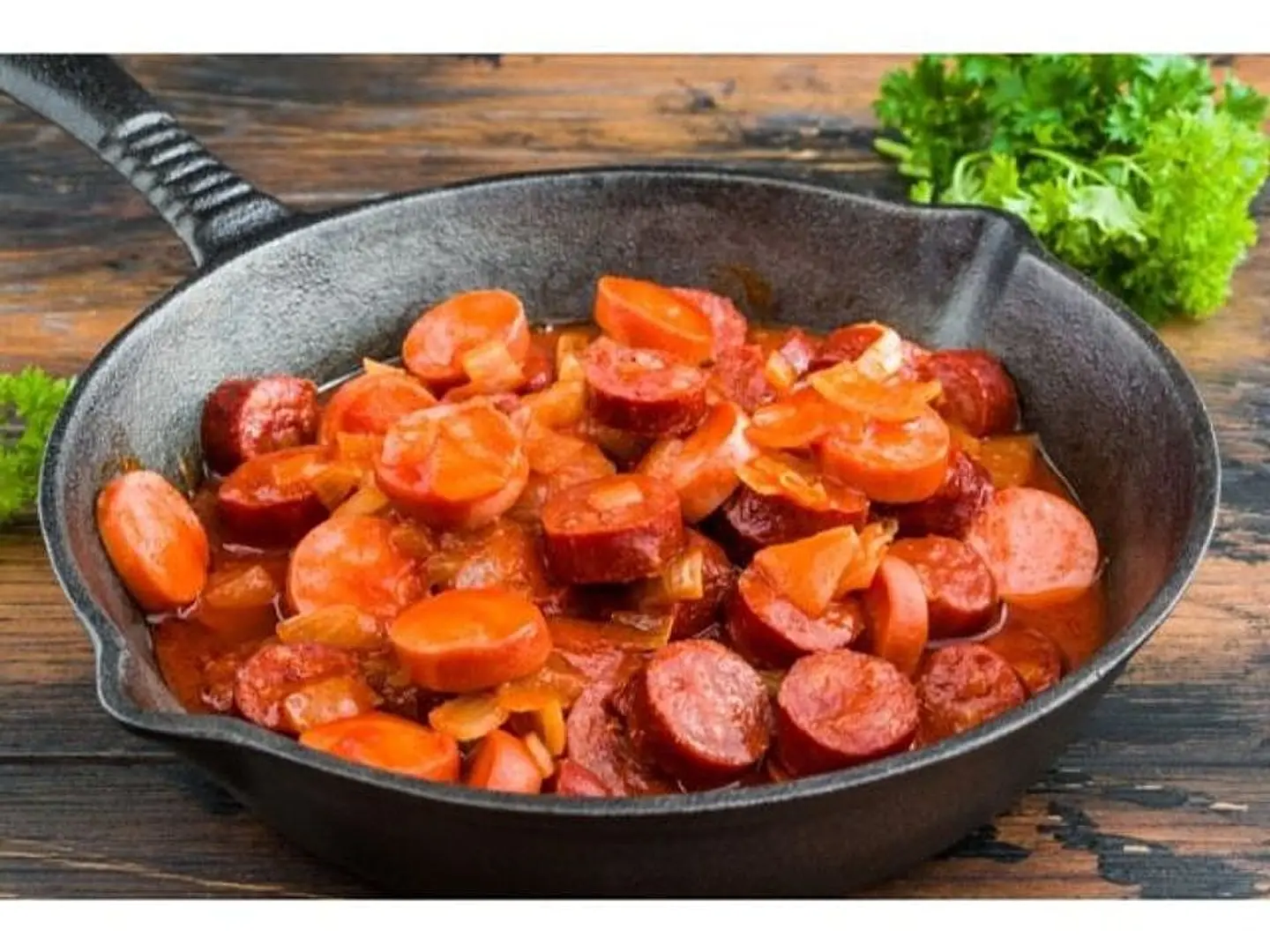 صحن نقانق مشوي