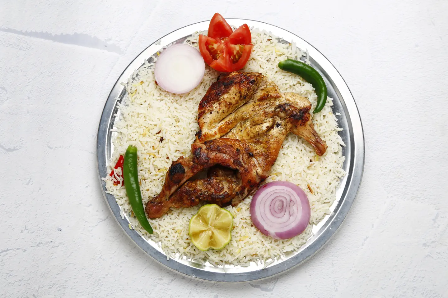 نص حبة دجاج مظبي