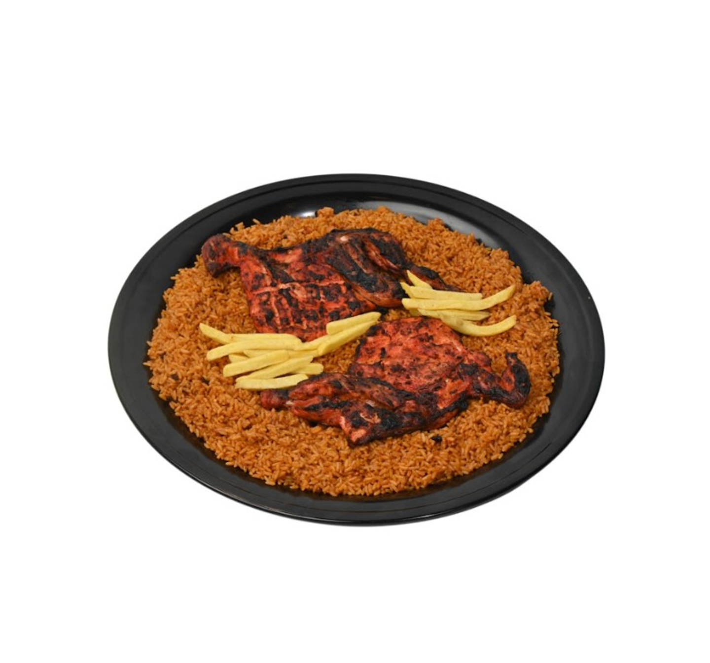 Whole Charcoal Grilled Chicken With American Rice