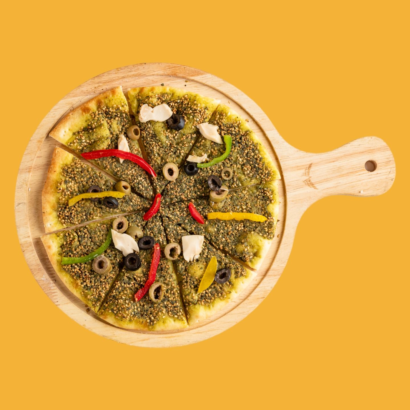 منقوشة زعتر خضار