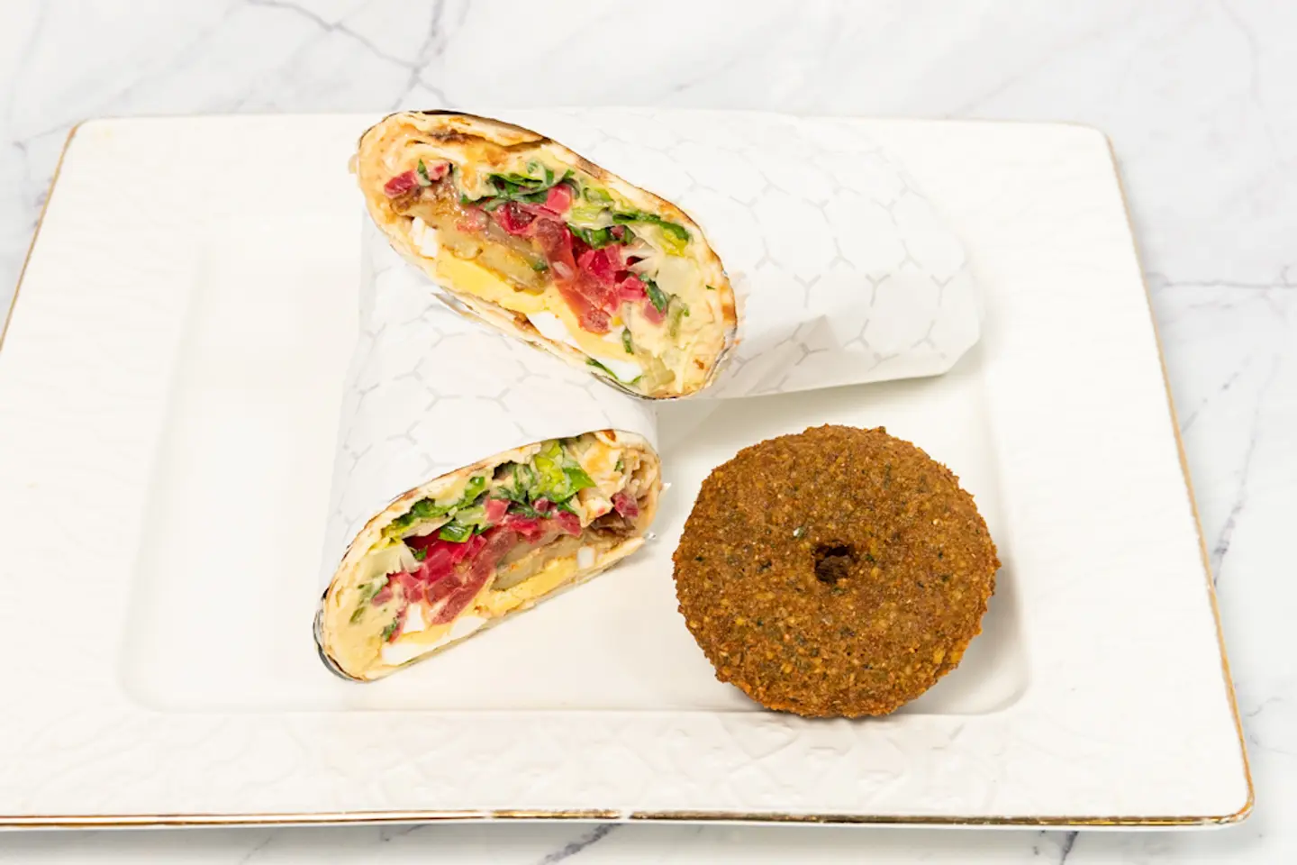 Falafel Sandwich Arabic Bread