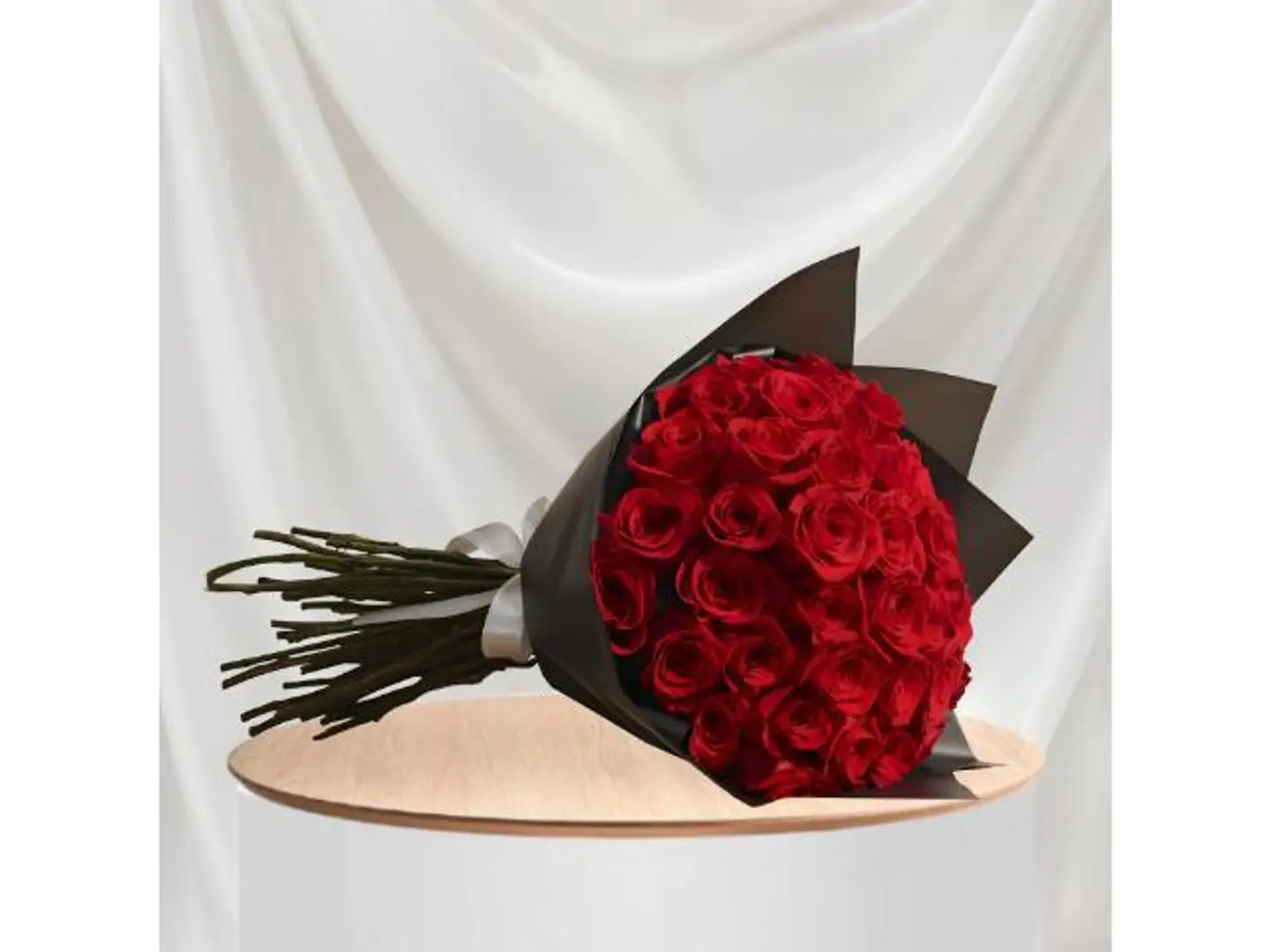 باقة الجوري الاحمر 50 جوري