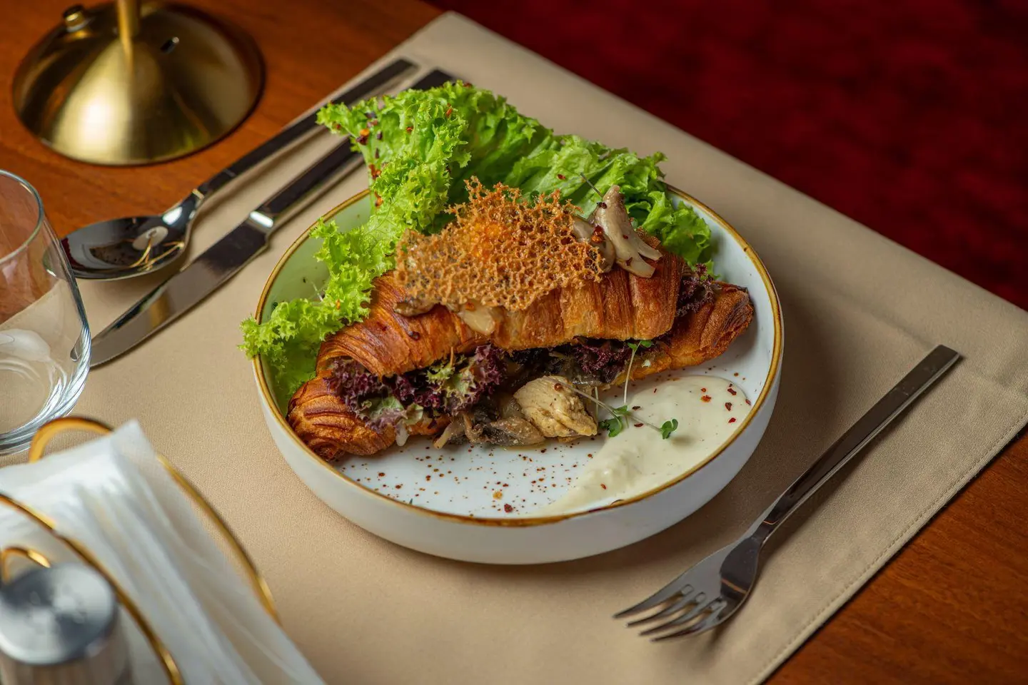 Chicken And Mushroom Croissant