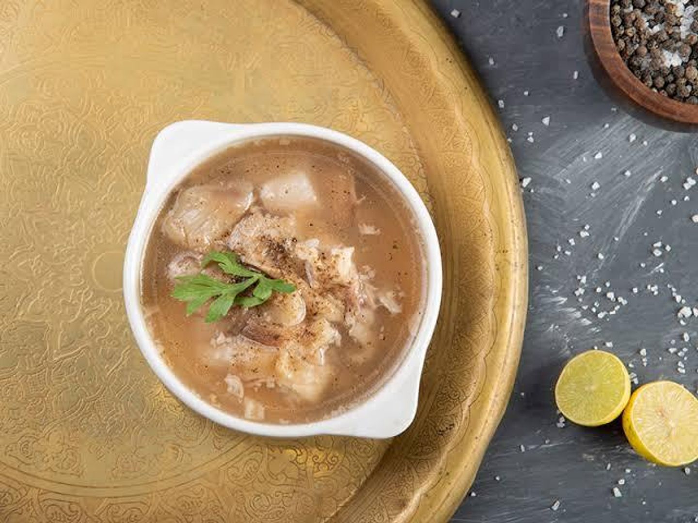 شوربة كوارع مخلية