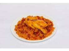 كبسة دجاج حبة بالأرز الامريكي