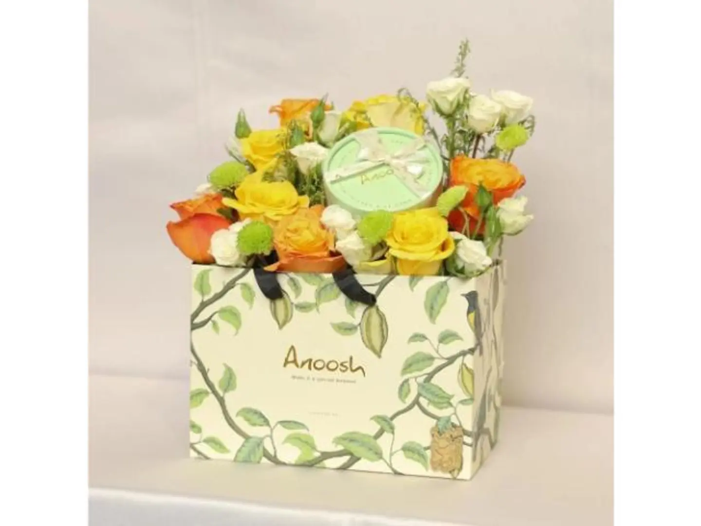 Anoush Chocolate Box With Orange Flowers