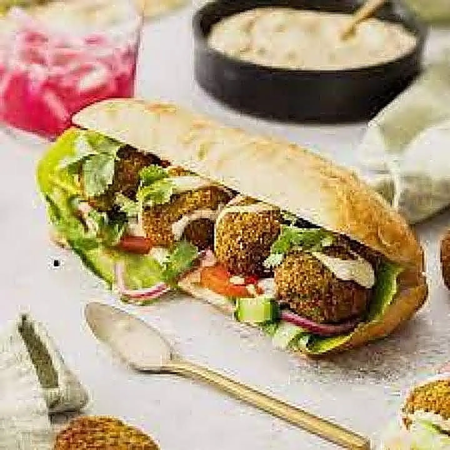 Mixed Falafel Sandwich