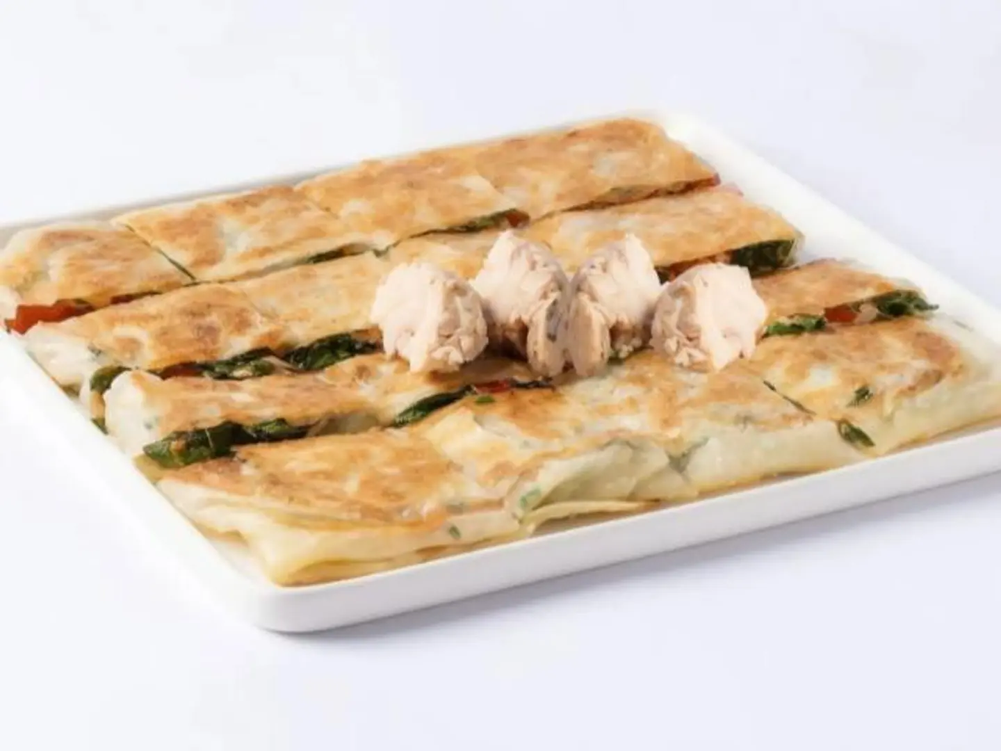 مطبق تونه مع الجبنه