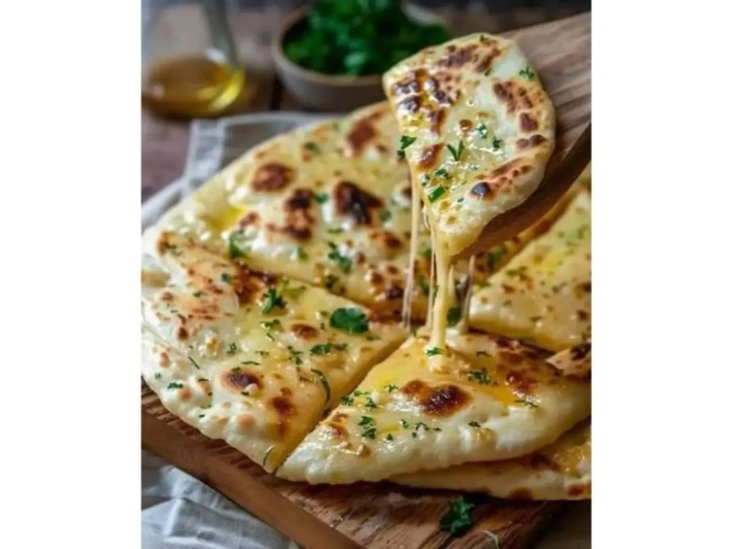 نان بالجبنة بالثوم