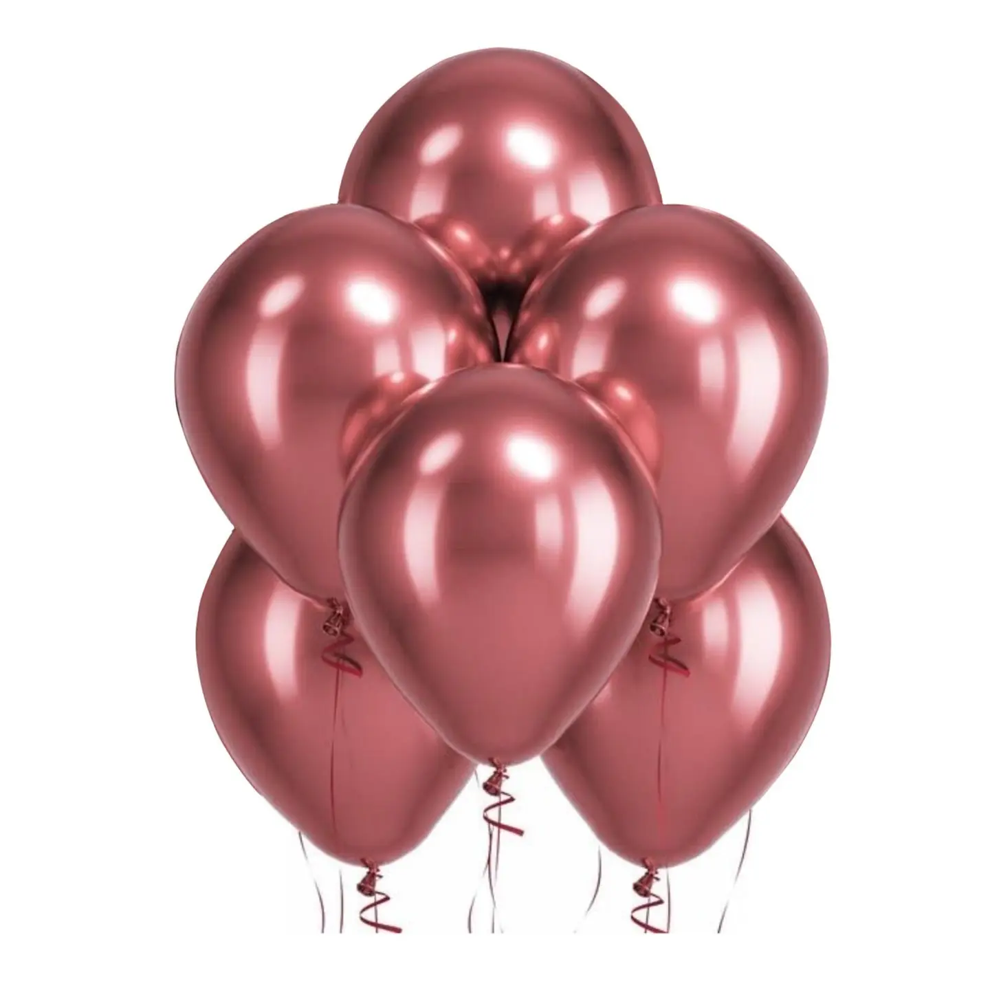 Red Chrome Balloons