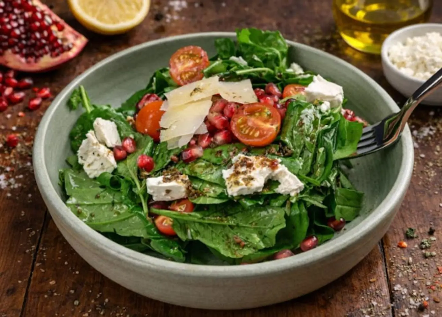 سلطة روكلا مع فيتا