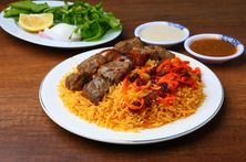 لحم مسلوق مع الرز
