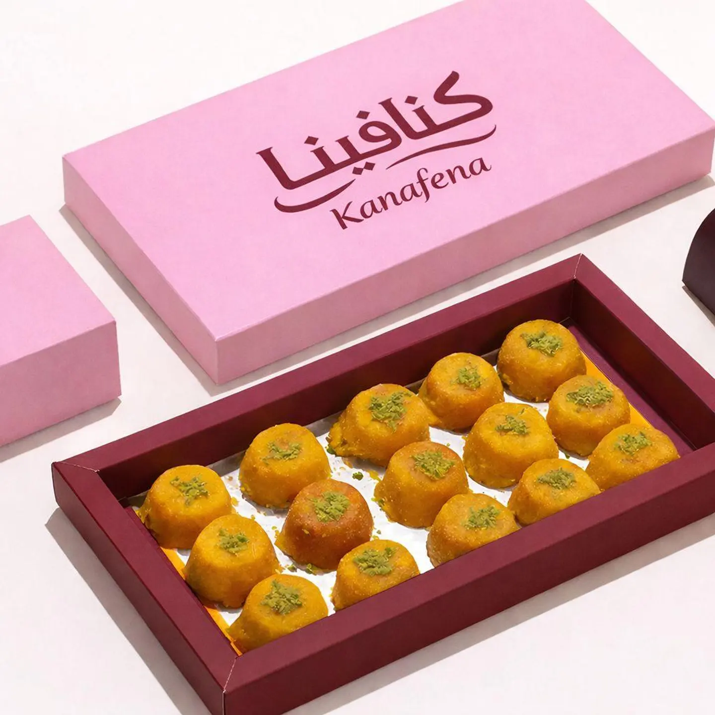 علبه كنافه ميني قشطه صغير